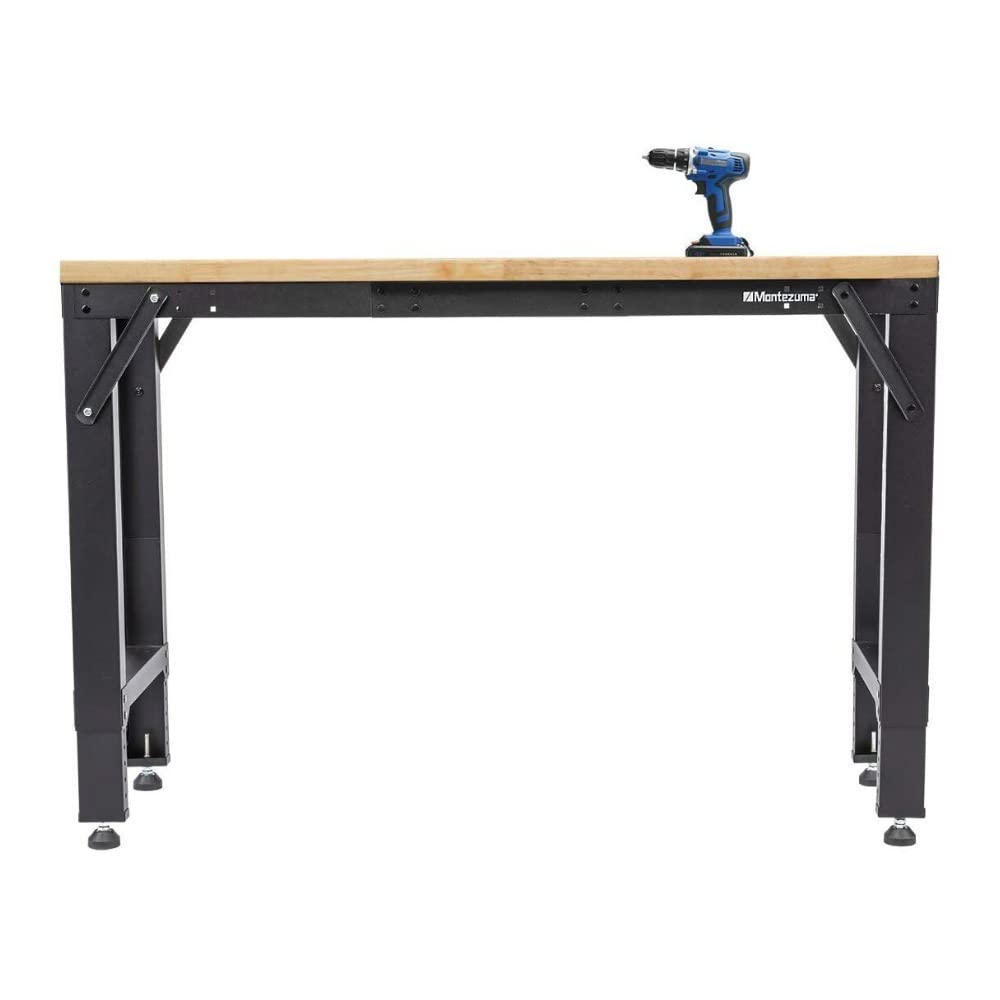 Montezuma Adjustable Steel Multi-Use Workspace Frame, 64" x 17" x 41" Montezuma