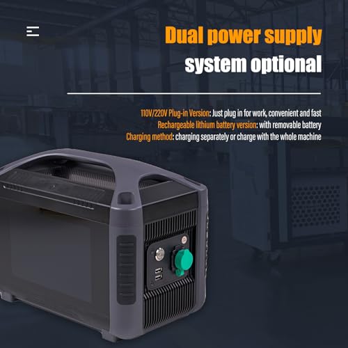 WTTTOOLS Handheld Fiber Laser Engraver 50W(0.39mW) Laser Marking Machine Portable MAX Laser Engraving Machine with 100 * 100mm Lens Battery/AC Dual Power Class 1 for Metal Non-Metal Material WTTTOOLS