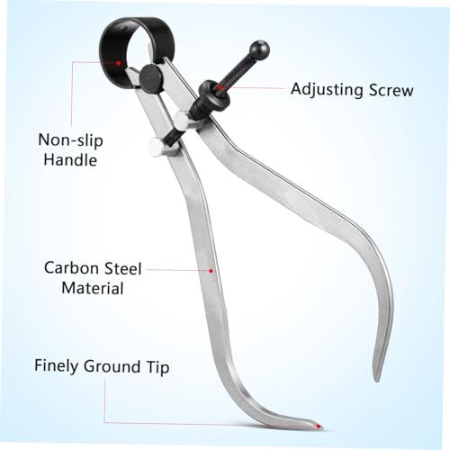 FIXOSHEE Caliper Divider Measuring Tool for Wood Turning Projects Outside Calipers Accurate Measuring Gauge Portable and Woodworking Tool FIXOSHEE
