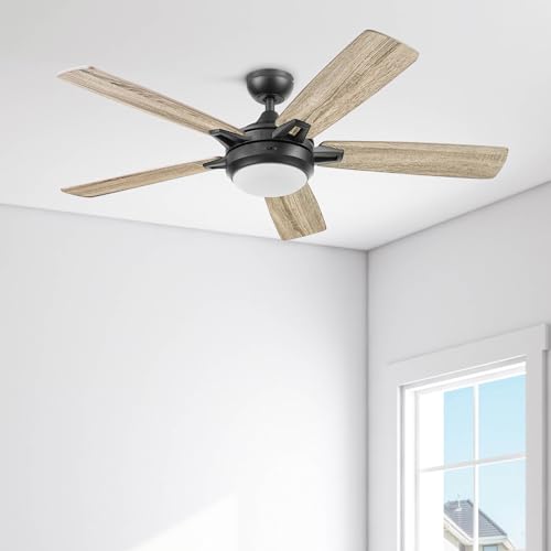 Prominence Home 51649-01 Lorelai Smart Ceiling Fan with Light and Remote, 52, Bronze Prominence Home