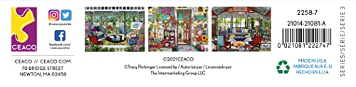 Ceaco - Tracy Flickinger - Summer Gazebo - Oversized 300 Piece Jigsaw Puzzle Ceaco