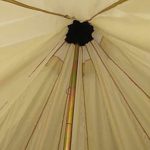 Outsunny 10-Person Yurt Tent Glamping Bell Tent with Spacious Interior, Breathable Waterproof Design, for Family Outdoor Camping, 16' x 16' x 10' Outsunny