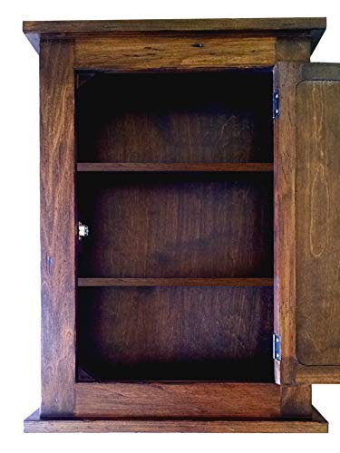 Dijkoo ZyduzscAT NUOTIRUIS Primitive Mission Medicine Cabinet/Surface Mount/Distressed Medium Finish/Solid Wood & Handmade C D&E Wood Craft Cabinets