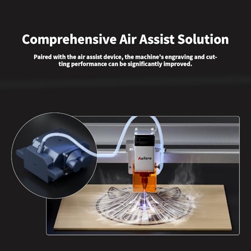 Aufero Laser Engraver Machine 5W Output Power, DIY Laser Engraver Laser Cutter and Engraver for Wood and Metal, Paper, Acrylic, Glass, Leather(5W) Aufero