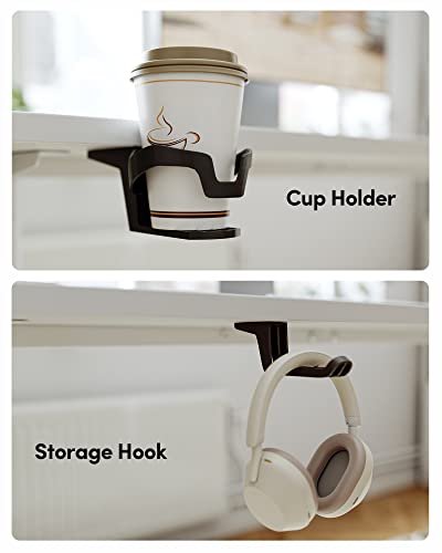 BANTI 55"x24" Standing Desk, Electric Stand up Height Adjustable Home Office Table, Sit Stand Desk with Splice Board, White Frame & White Top BANTI