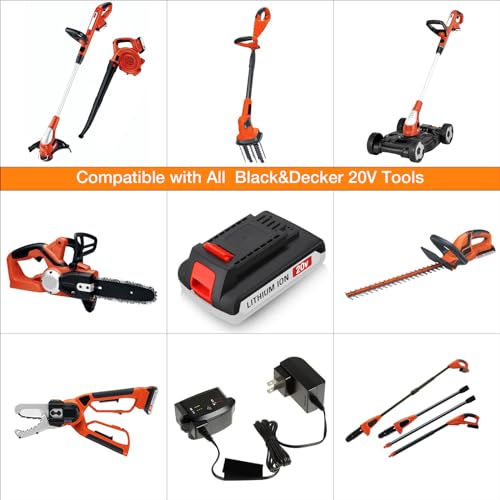 FirstPower 3.6Ah LBXR20 Battery - Repalce for Black and Decker 20v Lithium Battery, Compatible with LBXR20 LB20 LBX20 LBX4020 LB2X4020 Tools (2 Packs) FirstPower