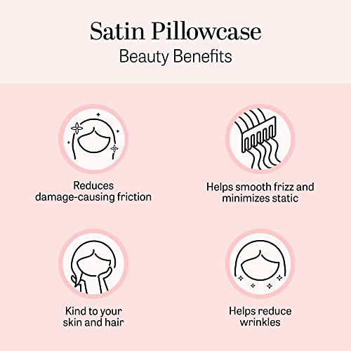 Madison Park Essentials Satin Sheet Set Luxury and Silky with Natural Sheen, Elastic 14" Pocket fits up to 16" Mattress, All Around Elastic - Year-Round Bedding, Full, Ivory, 6 Piece Madison Park