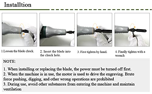 YUCHENGTECH Carving Blade Knife Accessory for Electric Carving Chisel Electric Chisel Power Carver YUCHENGTECH