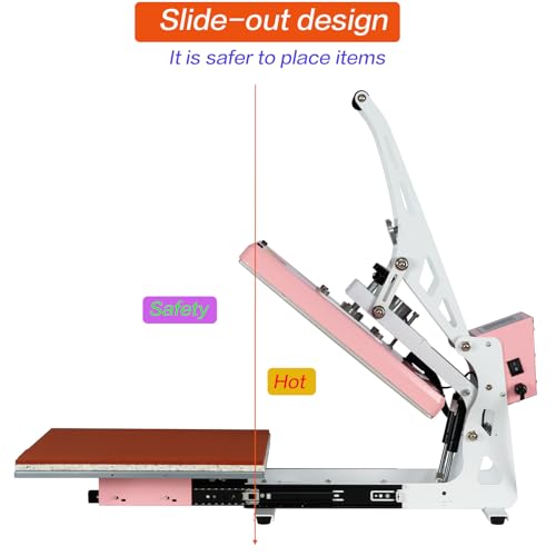 WUMSTOT 13x18 Heat Press Machine: with Auto Open/Slide Out Plate 1200 W Clamshell Heat Press for DTF, Sublimation, and More WUMSTOT