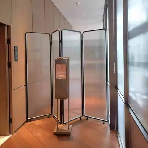 Modern Folding Room Divider Screen, Freestanding Privacy Partition for Decorative Space Separation Generic