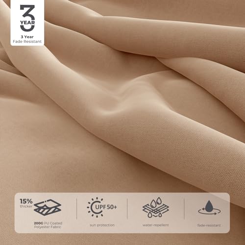 Grand patio 11FT Cantilever Umbrella with Base Outdoor Large Round Aluminum Offset Umbrella for Patio Garden Backyard (Champagne, 11 FT) Grand patio