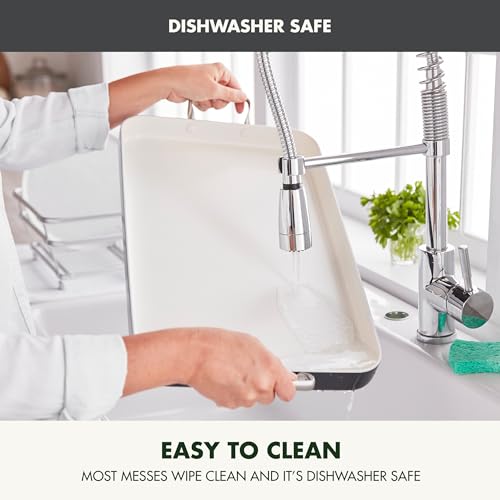 GreenPan 18" x 11" Double Burner Griddle Pan, Hard Anodized Healthy Ceramic Nonstick PFAS-Free, Stainless Steel Handles, Stovetop Cooking, Dishwasher Safe, Oven & Broiler Safe Cookware, Black GreenPan