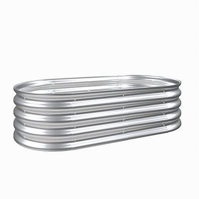 Heavy Duty Galvanized Raised Garden Bed Kit For Vegetables, Flowers & Herbs