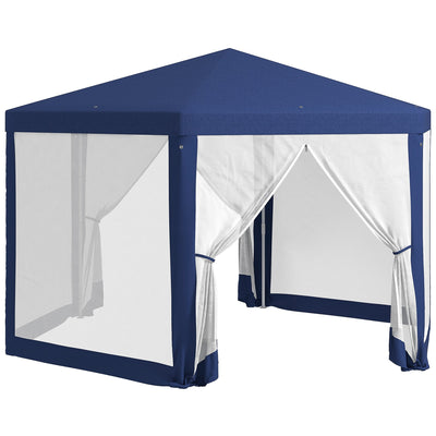Outsunny 13' x 11' Outdoor Party Tent with Protective Mesh Sidewalls