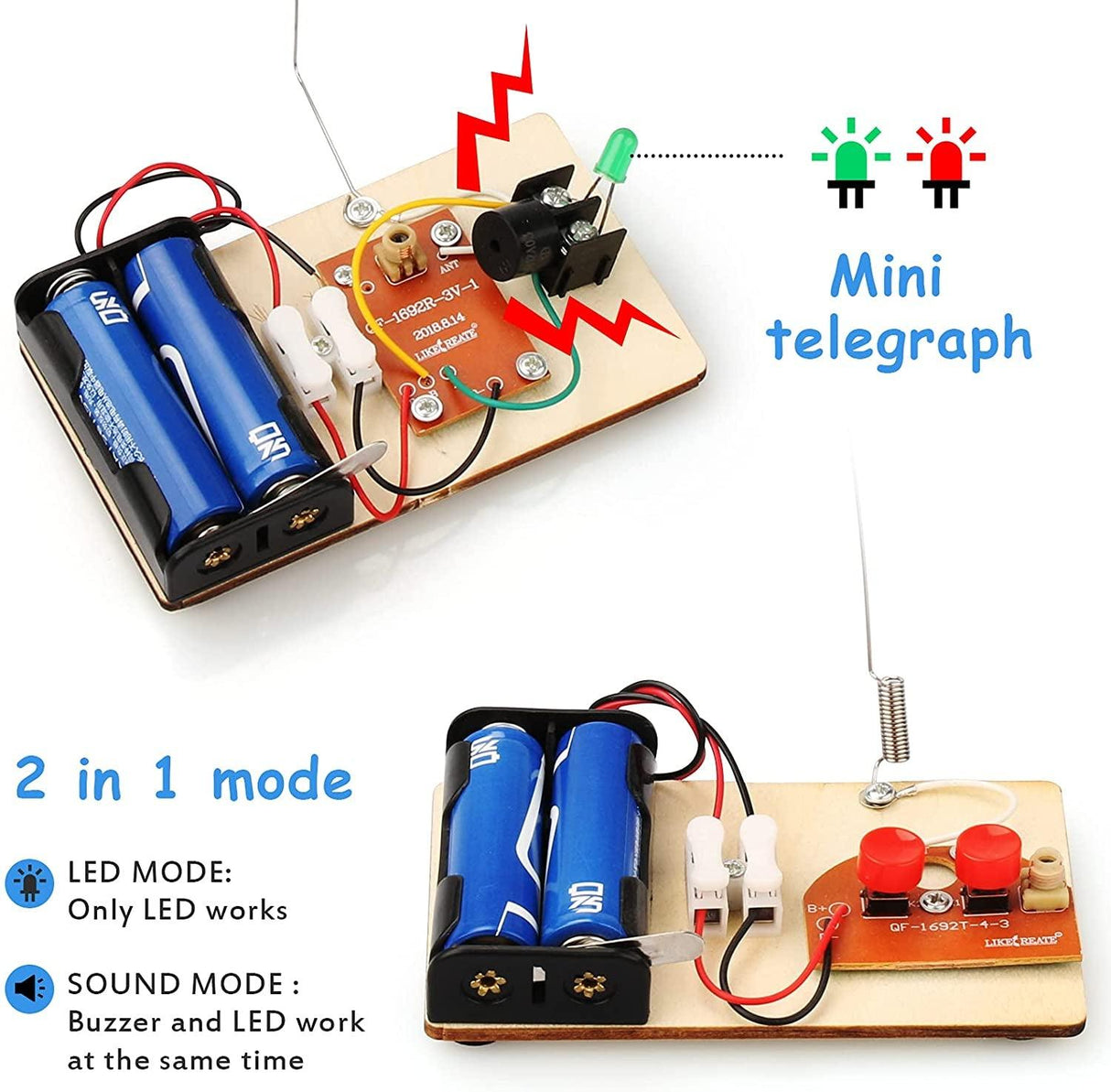 5 Set STEM Kit, Wooden Building Kits, Assembly 3D Puzzles, Educational DIY Toys, Science Experiment Projects WoodArtSupply