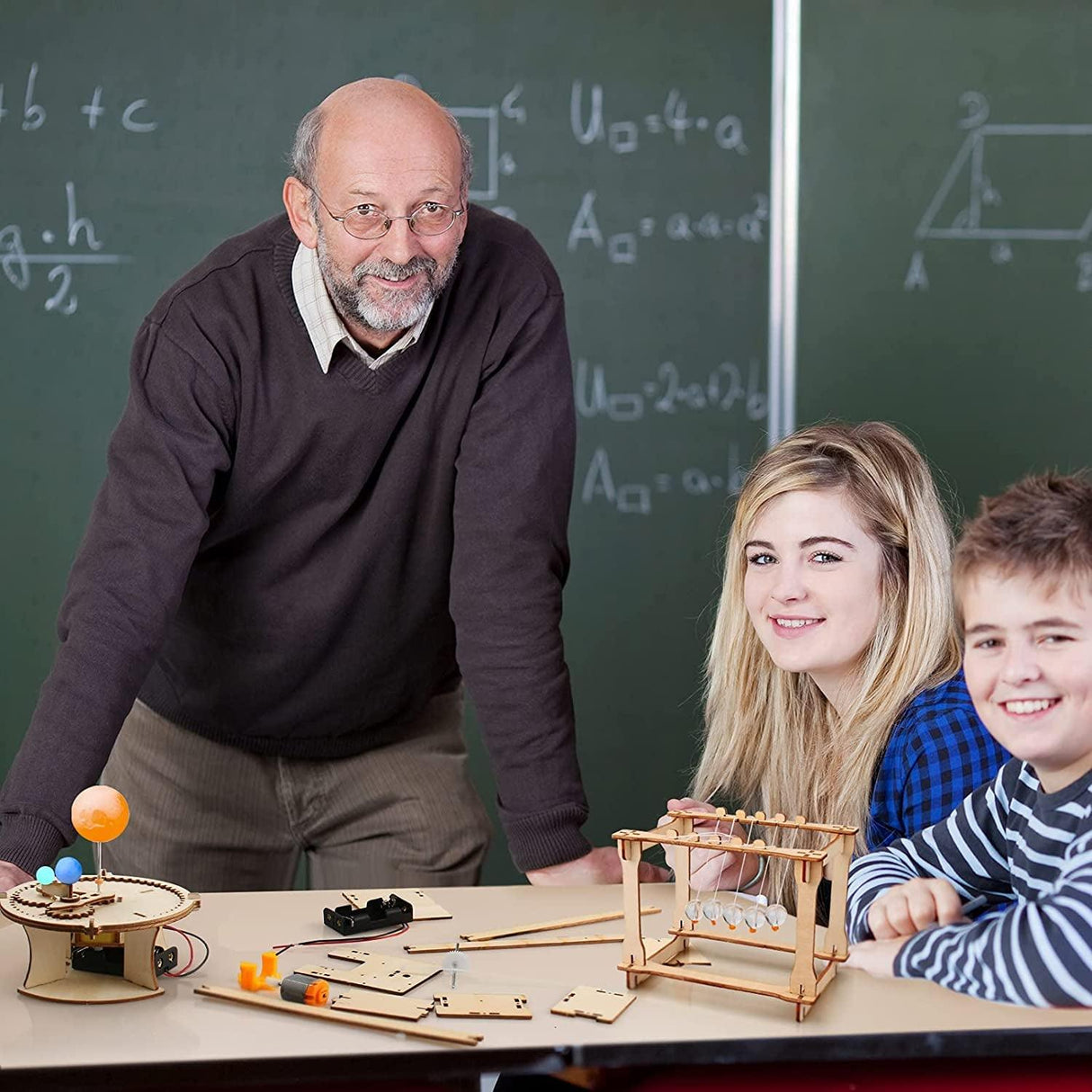 5 Set STEM Kit, Wooden Building Kits, Assembly 3D Puzzles, Educational DIY Toys, Science Experiment Projects WoodArtSupply