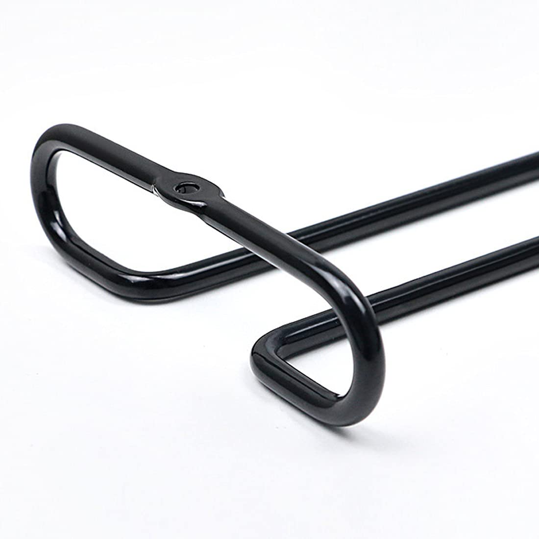 GeLive 10 Inch Under Cabinet Wine Glass Rack Stemware Holder Glass Storage Hanger Organizer for Kitchen and Bar Set of 2 (Black) GeLive