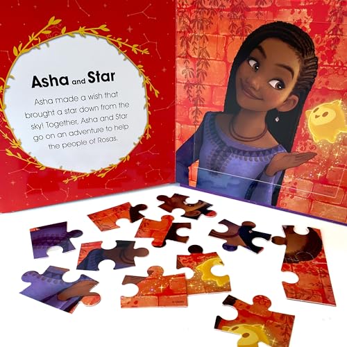 Disney Wish My First Puzzle Book - Jigsaw Puzzles for kids, 10-page board book, 5 puzzles to enjoy Phidal