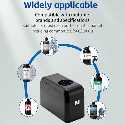 Antinsky HeatMixer-HM100 3D Printer Resin Mixer & Heating, No Heating Preheat 40 & 50 ℃ to Improve Printing Quality for 250g/500g/1kg LCD DLP SLA Resins Anycubic ELEGOO Phrozen SUNLU Siraya Tech Antinsky