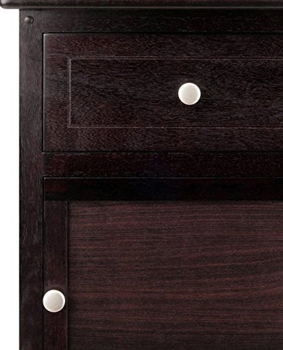 Winsome Eugene Accent Table, 18.90"W x 14.96"D x 25"H, Espresso Winsome