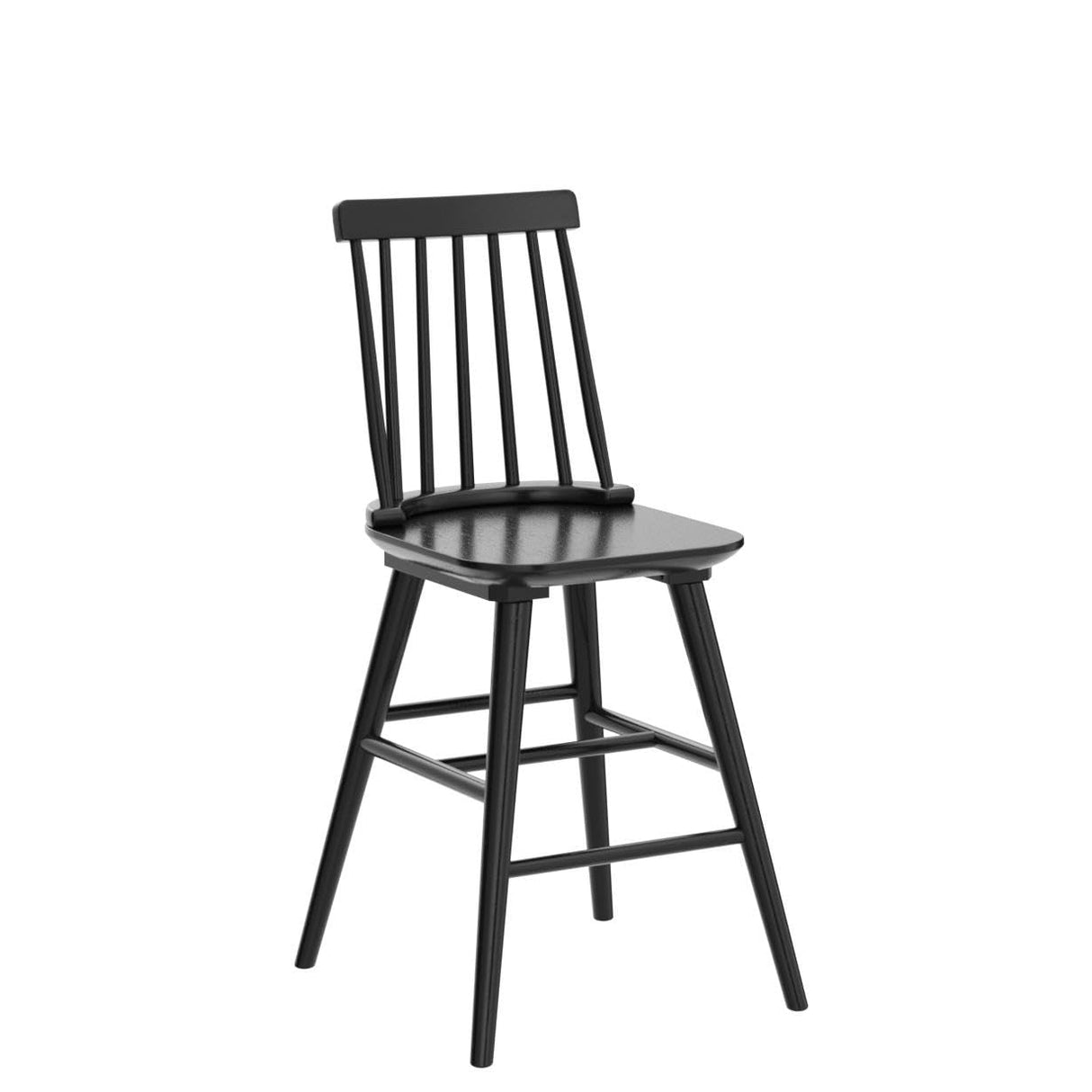 Duhome Wood Bar Stools Set of 2, Farmhouse Counter Stools 24’’ Barstool with Spindle Back Counter Height Stool Chairs for Kitchen Islands, Black Duhome Elegant Lifestyle