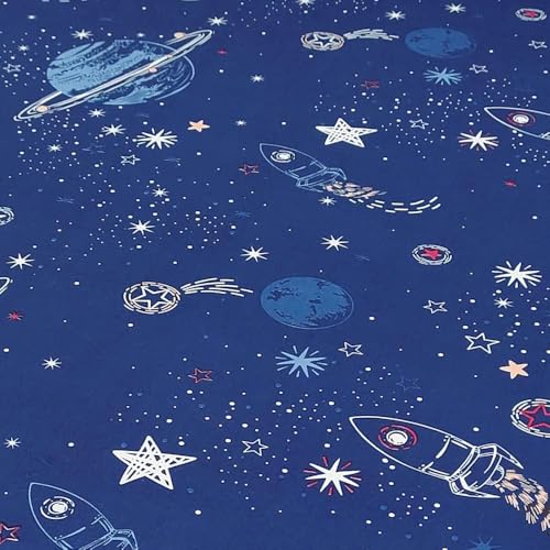 MAG 3 Pcs Full Bedding Set,Space Galaxy Sheets Planets Stars Full Sheet Set,for for Kids Teens Boys Girls and Space-Lovers,Super Soft Microfiber with 1 Fitted Sheet 14'' Deep Pocket and 2 Pillowcase. MAG