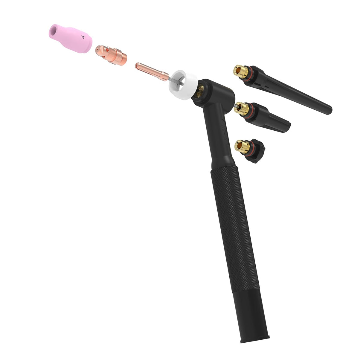 YESWELDER 71Pcs TIG Welding Torch Stubby Gas Lens #12 Pyrex Glass Cup Kit For WP-17/18/26 YESWELDER