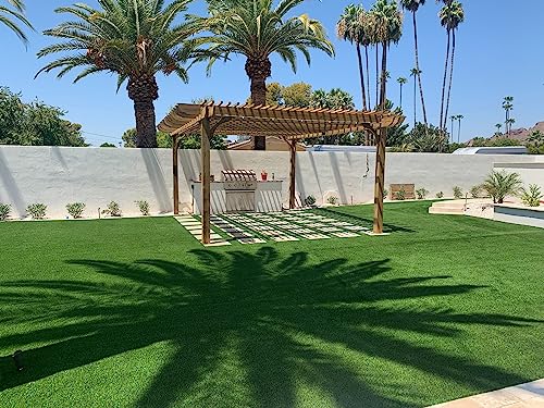 Pergola Depot Big Kahuna 15x20 Cedar Pergola Kit with 10' Posts and End Shape C Pergola Depot