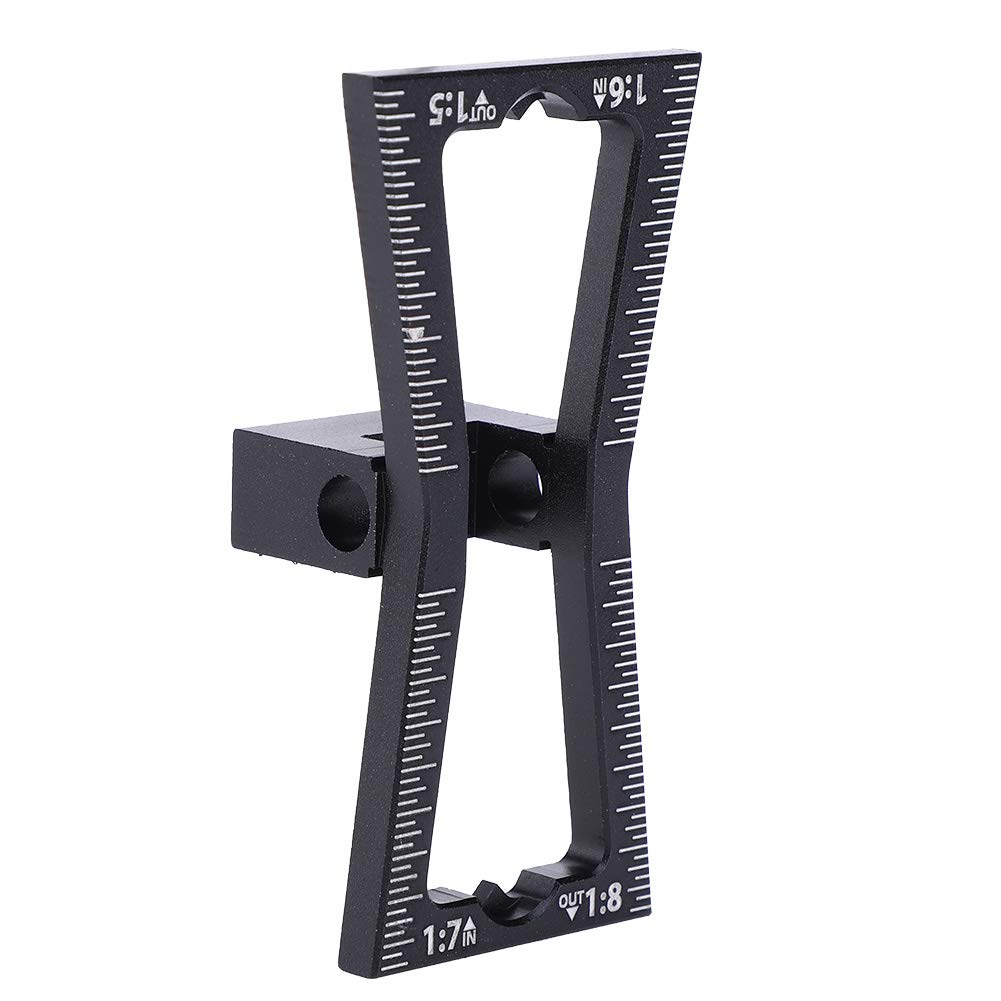 Garosa Dovetail Marker Guide Aluminum Alloy Dovetail Making Jig 1:5 1:6 1:7 1:8 Slopes Marking Gauge Woodworking Tool DIY Wooden Joints Scribing Garosa