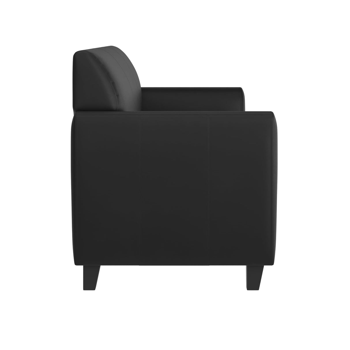 Flash Furniture HERCULES Diplomat Series Black LeatherSoft Sofa Flash Furniture
