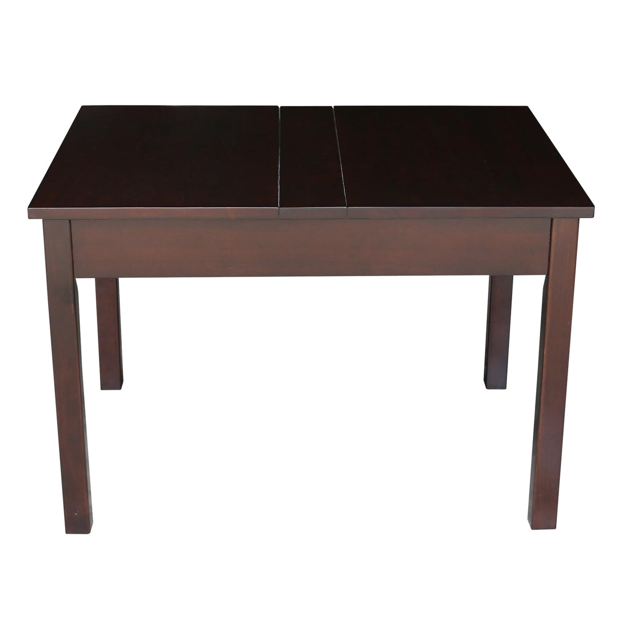 International Concepts Juvenile Table with Lift Up Top for Storage, Java Finish IC International Concepts
