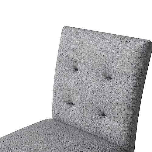 Bellemave 5 Piece Counter Height Dining Table Set for 4 High Top Square Kitchen Table and Chairs Dinning Room Small Breakfast Table Set Pub Table and High-Back Chairs Set of 4.(Grey) Bellemave