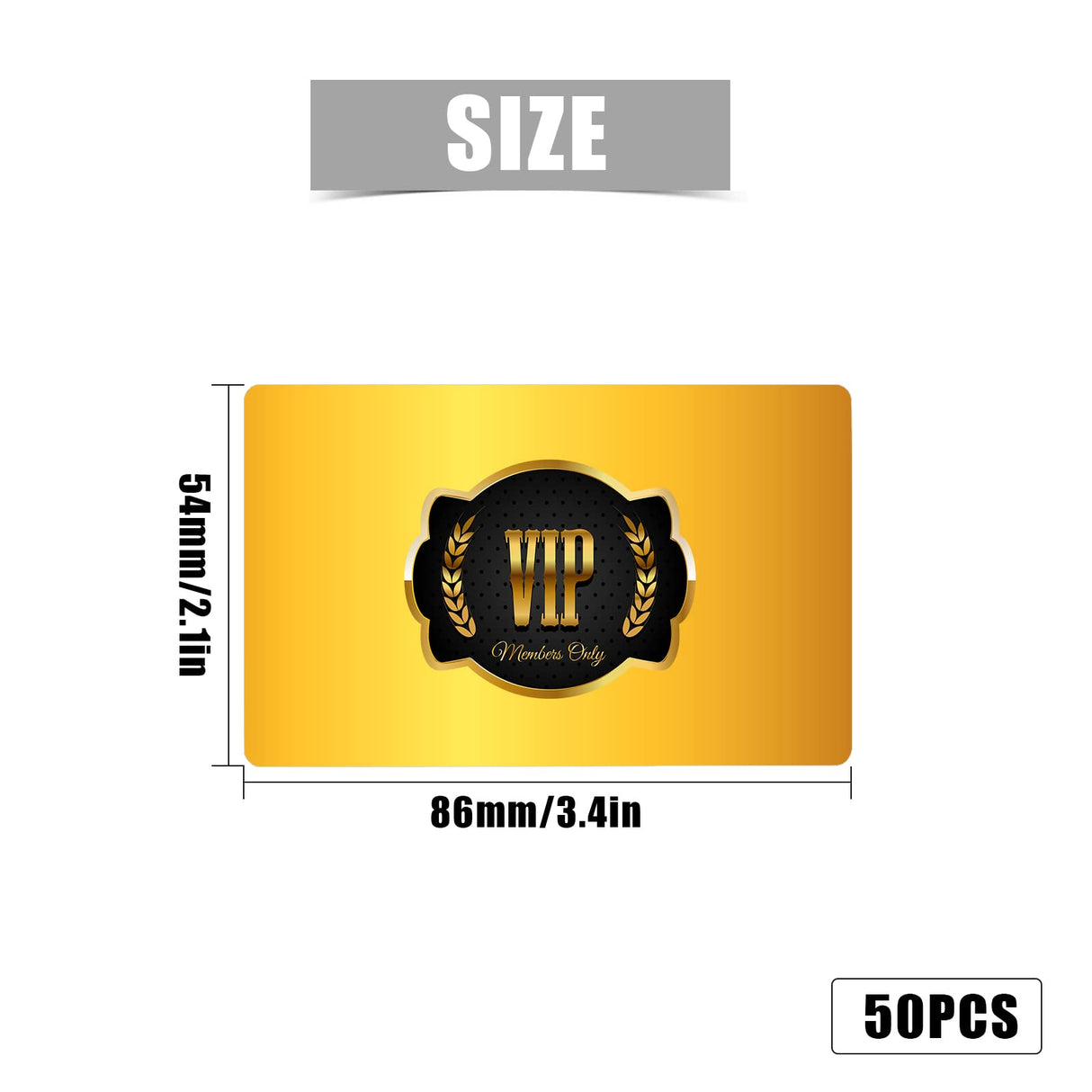 KINBOM 50pcs Sublimation Metal Business Cards, Double-sided Sublimation Blank Card, Blank Metal Card with 0.22mm Thick for Office Customization Promotional Business VIP Cards KINBOM