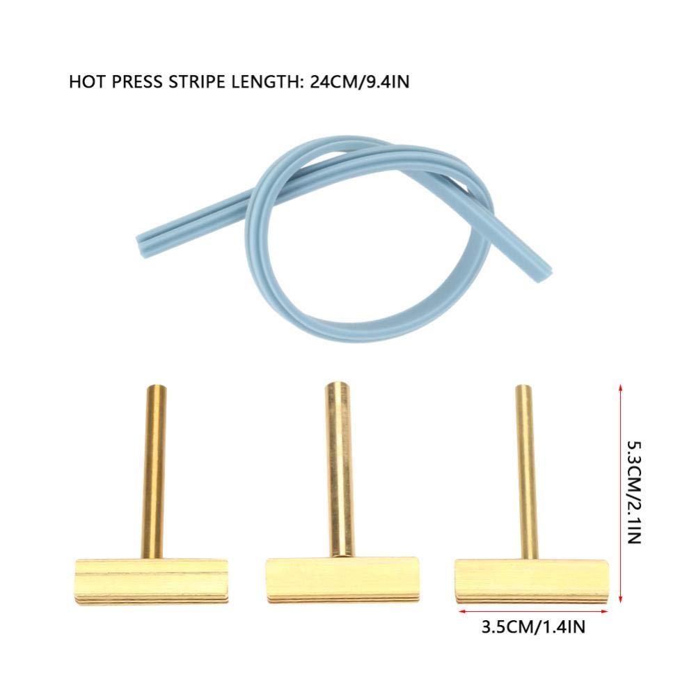 3pcs T Tip Soldering Iron with Hot Press Stripe for LCD Screen Flex Ribbon Cable Repair 30W/40W/60W Hilitand
