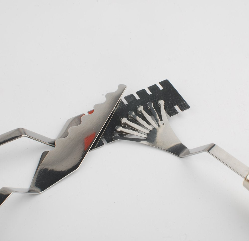 NWFashion Wood Handle Palette Knives 9 Piece Create Texture Spatulas for FX Special Effects (Steel Knife 9pcs) NWFashion