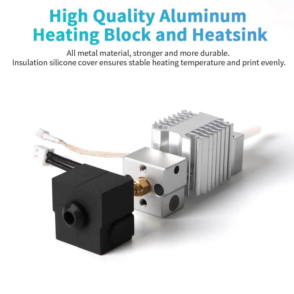 Creality Ender 3 V3 SE Hotend Kit, Original Ender 3 V3 SE Extruder Hotend Heater Block Set Assembled Print Head Kit Heat Resistance 3D Printer Accessories Replacement Kit Creality