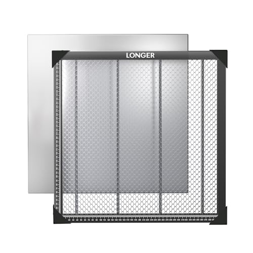 Longer Honeycomb Working Table, 17.3"x 17.3"x 0.86" Honeycomb Working Bed for CO2 or Diode Laser Engraver Cutting Machine, Fast Heat Dissipation with Aluminum Plate for Table-Protecting Longer
