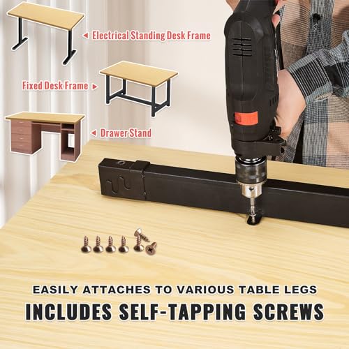 VEVOR Wood Table Top, 29.5" x 23.6" x 1.5", 330lb Load Capacity, Universal Solid One-Piece Maple Wood Desktop for Height Adjustable Electric Standing Desk Frame, Rectangular Countertop for Home Office VEVOR