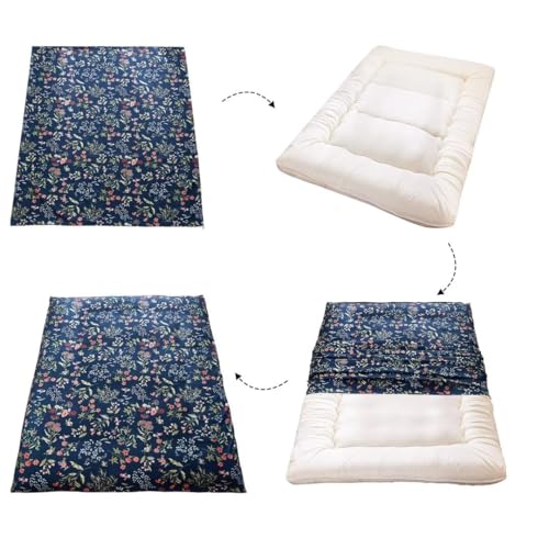 Aigbiot Zippered Futon Cover for Japanese Futon Floor Mattress, Super Soft and Machine Washable Twin Full Queen Aigbiot