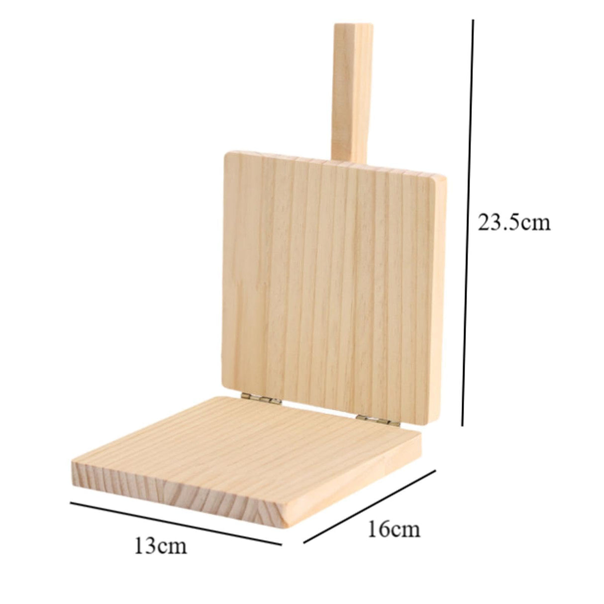 IEUDNS Dough Presser Dough Pressing Tool, Wooden Wooden Tortilla Press Maker, Manual Dumpling Wrapper Presser Kitchen Gadgets, Beige IEUDNS