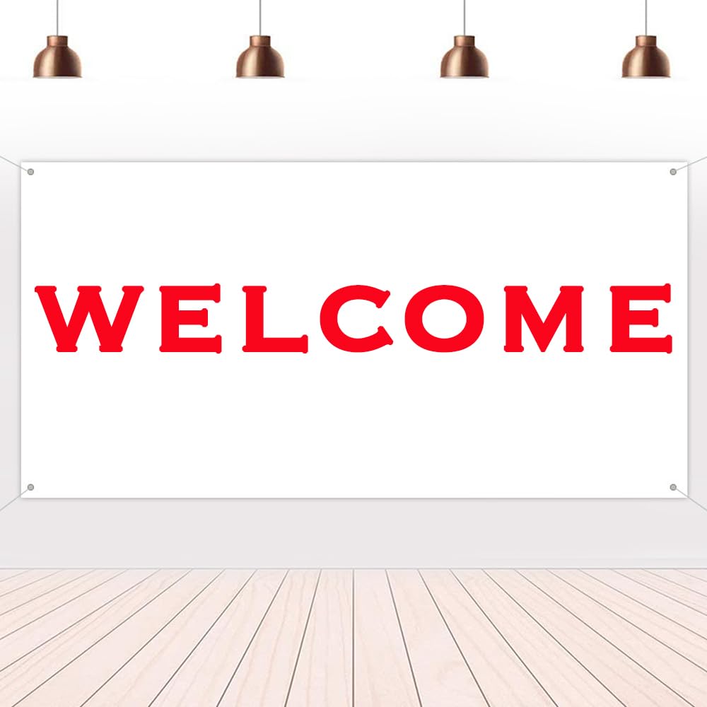 2 Sets 3.3 x 6 Ft Paintable Polyester Blank Banner, Blank Banner Signs, Blank Polyester Cloth Banner with Hanging Rope for Indoor Outdoor Decor (White) Wzttdm