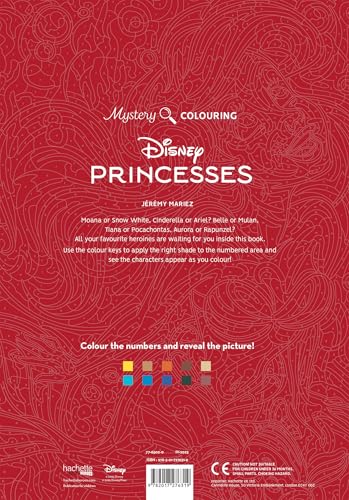 Mystery Colouring - Princesses: Reveal iconic Disney characters with colour by number WoodArtSupply