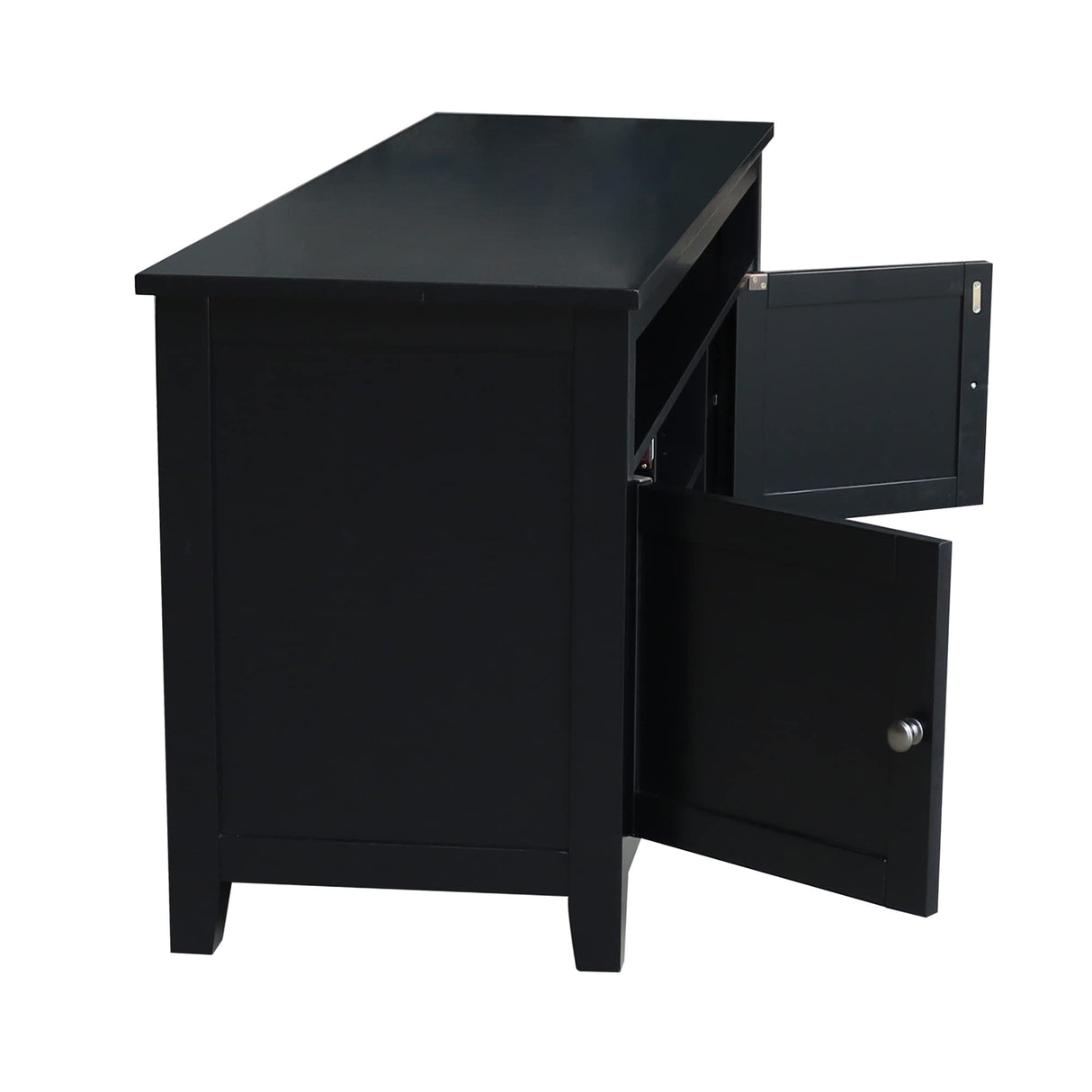 IC International Concepts Entertainment/TV Stand, Black IC International Concepts