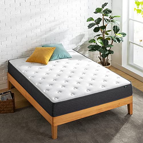 ZINUS 8 Inch Comfort Essential Pocket Spring Hybrid Mattress, Queen, Pressure Relieving Support, CertiPUR-US Certified, Mattress in A Box Zinus