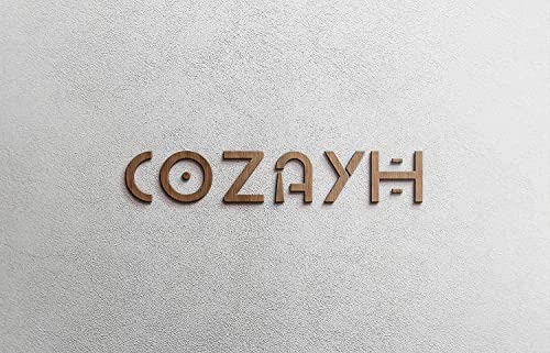 COZAYH Distressed Wood Frame Accent Mirror, Rustic Farmhouse Style Decorative Wall Mirror (Oval) COZAYH