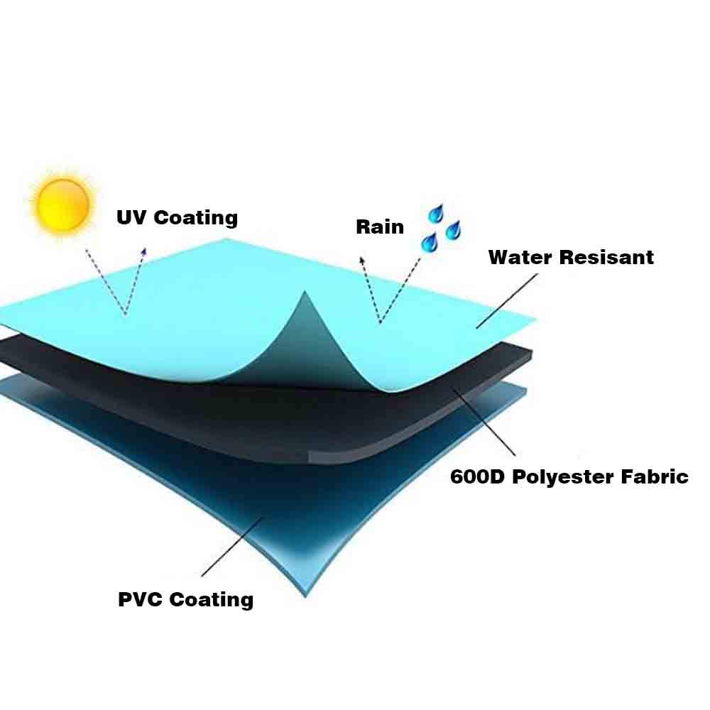 Vailge 2-Seater Heavy Duty Patio Bench Loveseat Cover, 100% Waterproof Outdoor Sofa Cover, Lawn Patio Furniture Covers with Air Vent, Small(Standard), Beige & Brown Vailge