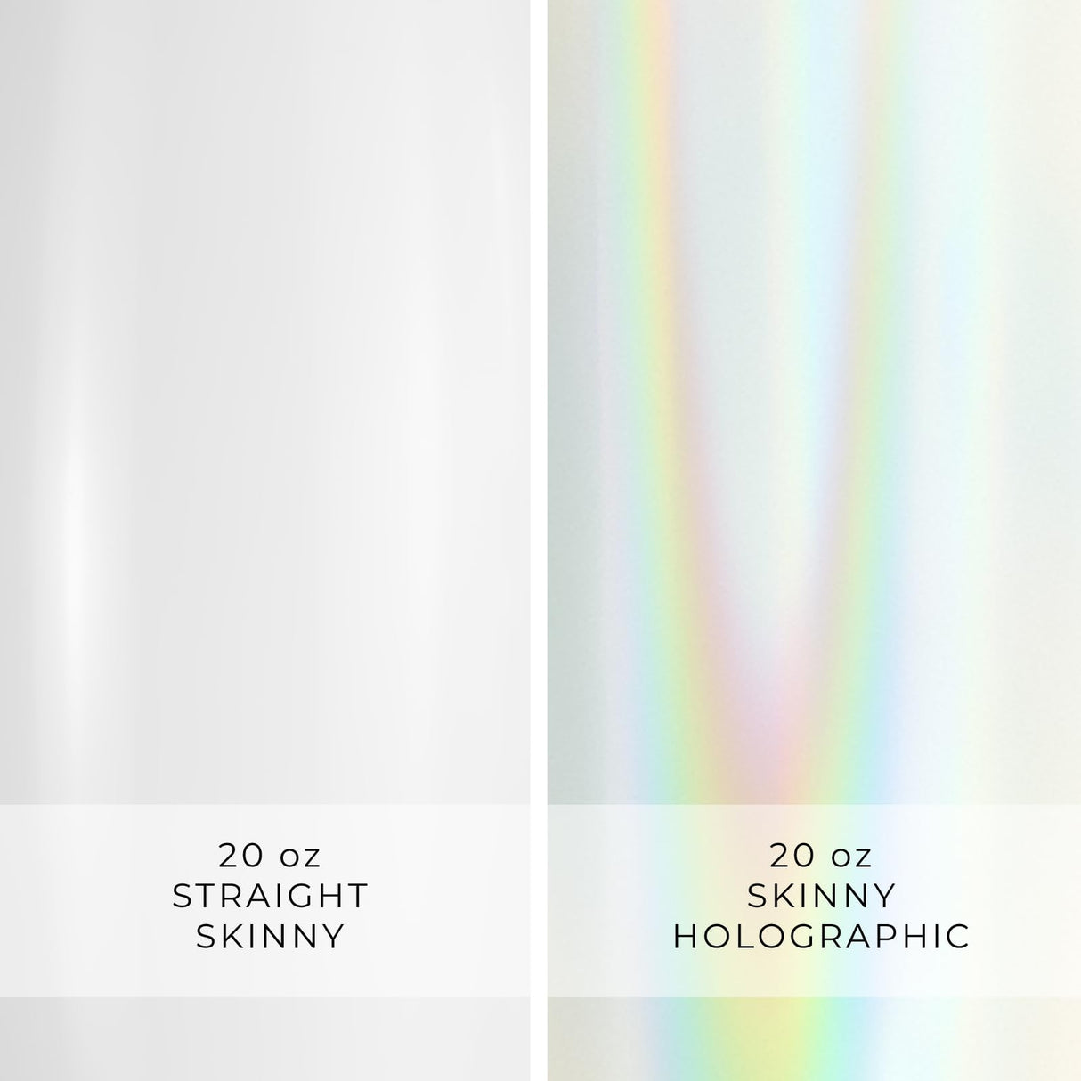 Hogg 20oz Holographic Sublimation Tumbler (24 Units), Sublimation Cups with Lids and Straws, 20 oz Tumbler Sublimation Blanks, Insulated Stainless Steel Tumblers 20 oz, Sublimation Tumblers Bulk Hogg