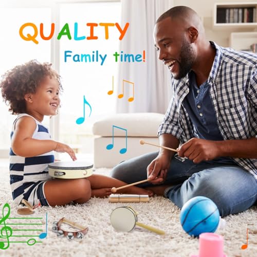STOIE'S Wooden Toddler Musical Instruments for Kids Ages 5-9 Montessori Baby Musical Instruments for Toddlers 3-5 Kids Musical Instruments Toys Music Stoie's
