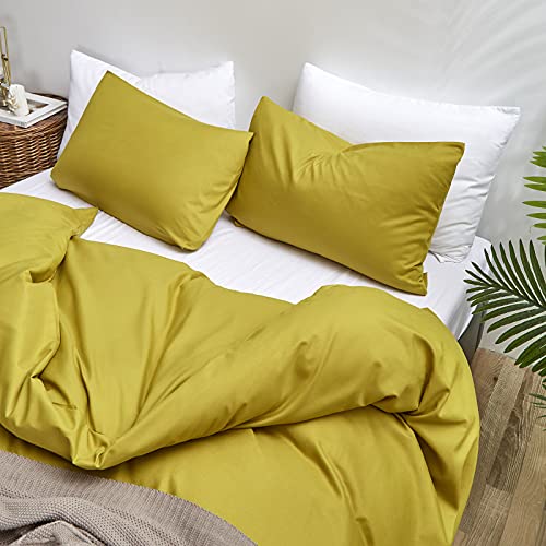 Luxlovery Chartreuse Comforter Set Queen Moss Green Bedding Set Modern Solid Soft Breathable Yellowish-Green Blanket Quilts 3 Piece Bedding Set for Women Men Kids Luxlovery