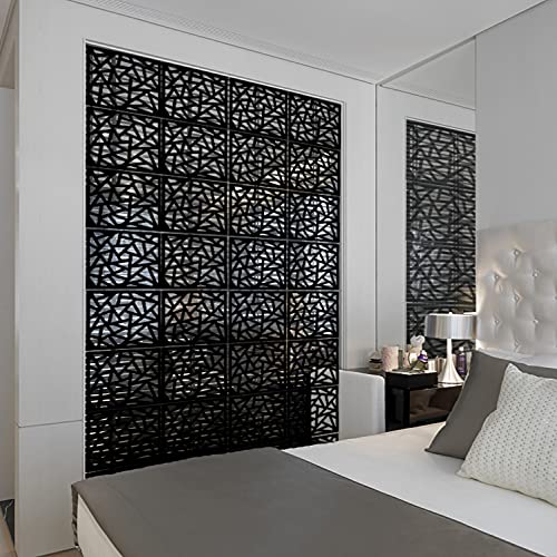 Kernorv Hanging Room Divider Made of Environmentally PVC, 12 PCS Partitions Panel Screen for Decorating Bedroom, Dining, Study and Sitting-Room, Hotel, Bar and Restaurant KERNORV